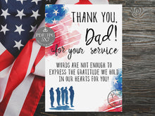 Veterans Day Card For Dad PRINTABLE Gift