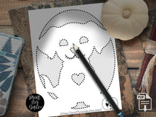 Cute Dog Pumpkin Carving Stencil Template Pattern Halloween PRINTABLE