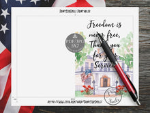 PRINTABLE Veterans Day Card Military Thank You