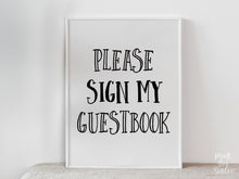 Please Sign My Guestbook PRINTABLE Sign, Graduation Decor, Grad Party Decorations, Graduation Sign