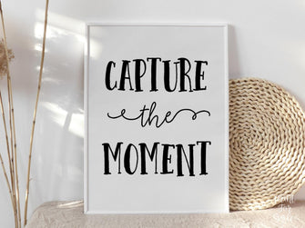 PRINTABLE Capture The Moment Sign Graduation Sign, Grad Party Decor