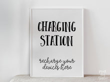 PRINTABLE Charging Station Sign Graduation Sign, Grad Party Decor, Table Sign