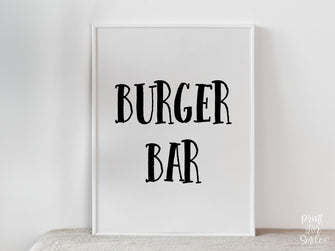 PRINTABLE Burger Bar Sign Graduation Sign, Graduation Party Decorations, Grad Party Decor, Table Sign, College Graduation