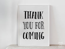 PRINTABLE Thank You For Coming Sign, Graduation Decor, Grad Party Decorations, Graduation Sign