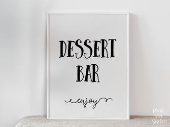Graduation Dessert Bar PRINTABLE Sign, Graduation Sign, Graduation Party Decorations, Table Sign, Grad Party Decor
