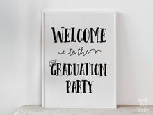 PRINTABLE Welcome To The Graduation Party Sign, Graduation Sign, Grad Party Decor, College