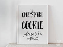 One Smart Cookie Please Take A Treat Sign PRINTABLE Graduation Sign, Grad Party Decorations