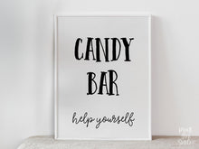 PRINTABLE Candy Bar Sign, Graduation Sign, Grad Party Decor, College Graduation