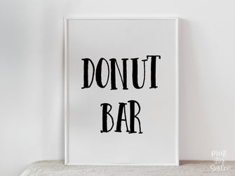 PRINTABLE Donut Bar Sign, Graduation Sign, Graduation Party Decorations, Table Sign, Grad Party Decor