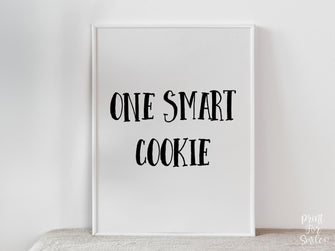 Grad One Smart Cookie Sign PRINTABLE, Graduation Sign, Party Decorations, Table Sign