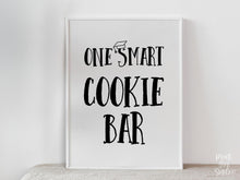 PRINTABLE One Smart Cookie Bar Sign Graduation Sign, Grad Party Decorations, Table Sign