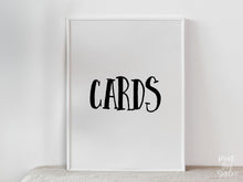 PRINTABLE Cards Sign Graduation Sign, Grad Party Decor, Table Sign
