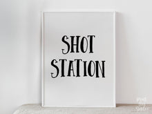 PRINTABLE Shot Station Sign, Graduation Sign, Nurse Party Decorations, Table Sign, Grad Party Decor