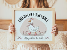 Last Day Of First Grade Sign Funny PRINTABLE, 1st Grade Sign, Silly Goose, End Of School Sign, Photo Prop 2025