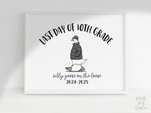 Last Day Of Tenth Grade Sign Funny PRINTABLE, 10th Grade Sign, Silly Goose, End Of School Sign, Photo Prop 2025