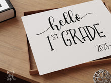 Hello 1st Grade Sign, First Day Of 1st Grade, PRINTABLE, Instant Download