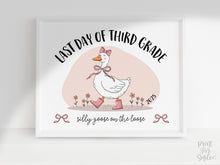 Last Day Of Third Grade Sign Funny PRINTABLE, 3rd Grade Sign, Silly Goose, End Of School Sign, Photo Prop 2025