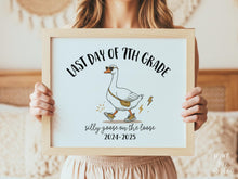Funny Last Day Of Seventh Grade Sign PRINTABLE, 7th Grade Sign, Silly Goose, End Of School Sign, Photo Prop 2025
