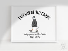 Last Day Of Seventh Grade Sign Funny PRINTABLE, 7th Grade Sign, Silly Goose, End Of School Sign, Photo Prop 2025