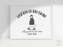Last Day Of Eighth Grade Sign Funny PRINTABLE, 8th Grade Sign, Silly Goose, End Of School Sign, Photo Prop 2025