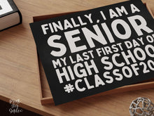 First Day Of Senior Year Sign PRINTABLE, Class Of 2026, Chalkboard, Back To School Sign, 1st Day Photo Props