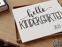 Hello Kindergarten Sign, First Day Of Kindergarten, PRINTABLE, Instant Download