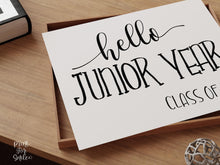 Hello Junior Year Sign, First Day Of Junior Year, PRINTABLE, Instant Download
