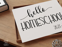Hello Homeschool Sign, First Day Of Homeschool, PRINTABLE, Instant Download