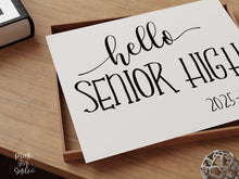 Hello Senior High Sign, First Day Of Senior High, PRINTABLE, Instant Download
