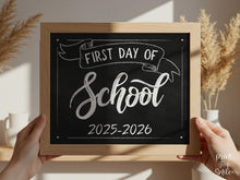 First Day Of School Sign PRINTABLE Photo Prop, Instant Download, Chalkboard 2025