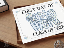 First Day Of Sophomore Year Sign Modern Grandmillennial 10th Grade Whimsical School Sign Photo Prop Cute Coquette Floral PRINTABLE