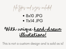 First Day of Sixth Grade Sign PRINTABLE, Cute Back to School Sign, Hand Drawn Illustrated Whimsical Modern Photo Prop, 6th Grade JPG