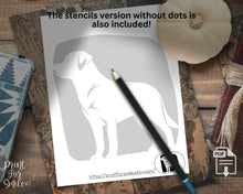 Labrador Retriever Pumpkin Carving Stencil Set, 4 Dog Halloween PRINTABLE Lab Templates, Jack O Lantern, Instant Download