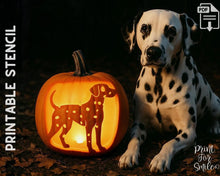 Dalmatian Pumpkin Carving Stencil, Dog Stencil, Printable Halloween Pattern, Template, Jack O' Lantern, Instant Download