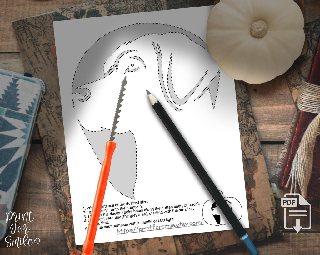 Labrador Retriever Pumpkin Carving Stencil, Dog Halloween PRINTABLE La