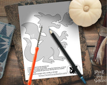 Fire Dragon Pumpkin Carving Stencil Template Halloween PRINTABLE