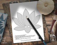 Flower Pumpkin Carving Stencil Set - Rose, Daisy, Lotus, Tulip - PRINTABLE Halloween Floral Jack O' Lantern Templates