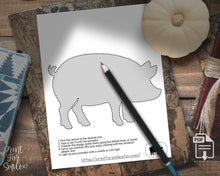 Farm Animal Pumpkin Carving Stencil Set - Rabbit, Cow, Turkey, Sheep, Horse, Goat, Duck, Pig, Chicken PRINTABLE Jack O' Lantern Templates