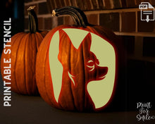 Chihuahua Pumpkin Carving Stencil Set, Dog Stencil, Printable Halloween Pattern, Template, Jack O' Lantern, Instant Download