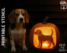 Beagle Pumpkin Carving Stencil, Dog Stencil, Printable Halloween Pattern, Template, Jack O' Lantern, Instant Download