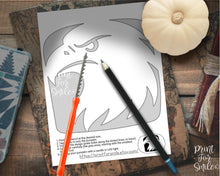 Eagle Head Pumpkin Carving Stencil Template Patriotic Halloween PRINTABLE