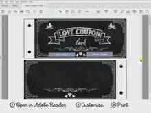 Love Coupons Personalizable Gift For Him Her PRINTABLE