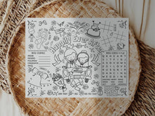 Wedding Placemat For Kids Coloring Page PRINTABLE