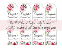 free graduation gift tags