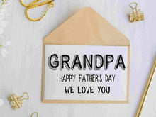 grandpa fathers day  card printable