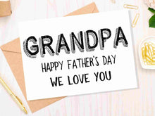 grandpa fathers day  card printable