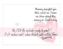 Fathers Day Card From Baby 1st Fathers Day First Fathers Day PRINTABLE