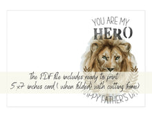 Fathers Day Printable Card