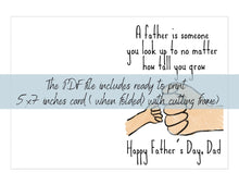 Printable Fathers Day Card From Son