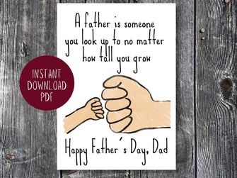 Printable Fathers Day Card From Son